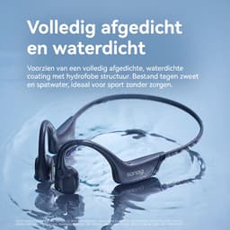 Sanag Bone Conduction Headphones – Sport Koptelefoon – Open-Ear Sport Headset Bluetooth 5.4 – Veilig Fietsen & Hardlopen – 8 Uur Batterij – IPX5 Waterdicht – Titanium Frame – Zwart — thumbnail 7
