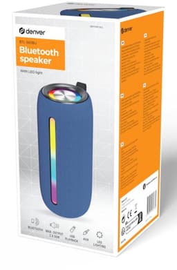 Denver Bluetooth Speaker Draadloos - Lichteffecten - Muziek Box - AUX - TWS Pairing - BTL360 - Blauw — thumbnail 4