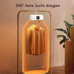 Mini Droger Set met Warmtepomp - 1-8 Uur Timer - Afstandsbediening - UV Sterilisatie - Compact voor Thuis, Zakelijk, Hotel en Camping - Energieklasse A+ — thumbnail 5