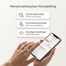 SyncGear Smart Ring - Slimme Ring voor Heren & Dames Met Oplaadcase - Menstruatiecyclus - Activity Tracker - SpO2 - Stappenteller - Hartslagmeter - Nederlandse App - Maat 9 (Europese Maat 59) - Kleur: Zilver — thumbnail 9