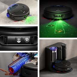 Dyson Spot+Scrub AI - Robotstofzuiger met Dweilfunctie - Dweilrobot - AI Vlekdetectie en Automatisch Leegstation - Zwart — thumbnail 5