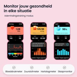 Siltcon® Seréa Smartwatch Dames - Horloge Dames - Stappenteller Horloge Dames - Hartslagmeter - Slaapmonitor - Saturatiemeter - Belfunctie - Geschikt voor iOS/Android - AMOLED - RVS - Elke pols - Incl. 5 Bandjes — thumbnail 4
