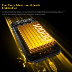OUKITEL WP60 5G Rugged Smartphone - 16GB RAM + 512GB Opslag - 7,2 inch HD+ Scherm - 10000mAh Batterij - 108MP Camera - NFC - Android 15 — thumbnail 3