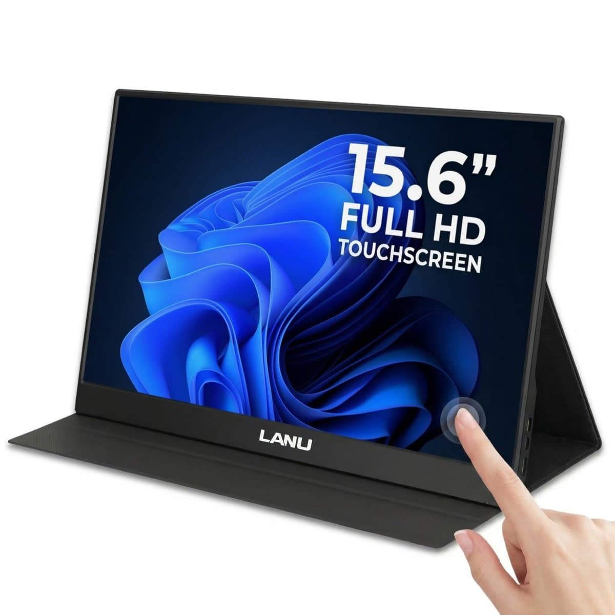 Portable Monitor Flex 15.6" Touchscreen - Full HD Draagbare monitor - Draagbaar scherm met USB-C & HDMI - Plug & Play - Incl. Beschermhoes — afbeelding 1
