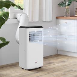 HOMCOM - Draagbare airconditioner - ABS - 33x28x70,4 cm - Wit — thumbnail 8