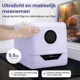 SwayTosh Mini Vaatwasser DTX-3 – 2026 - Mini Afwasmachine Vrijstaand – Washing Machine – Vrijstaande Vaatwasser – Dishwasher – Kleine Vaatwasser – Vaatwasmachine — thumbnail 7