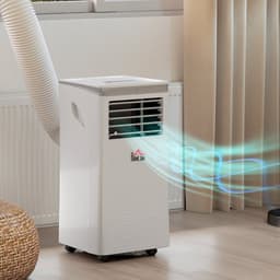 HOMCOM Draagbare airconditioner - ABS - 35 x 34,8 x 70 cm - Wit — thumbnail 8