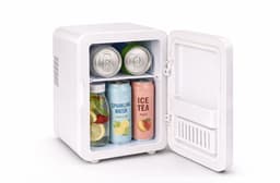 Reiskoelkast - Campingkoelkast - 4L - Wit - Compact - Camping koelkast - Bar koelkastje — thumbnail 4