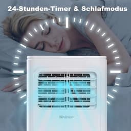 CYRO - Airconditioner - Luchtkoeler - Mobiele Airco voor Slaapkamer - Mini Airco - Ventileren - Ontvochtigen - 18 m² - Wit — thumbnail 4