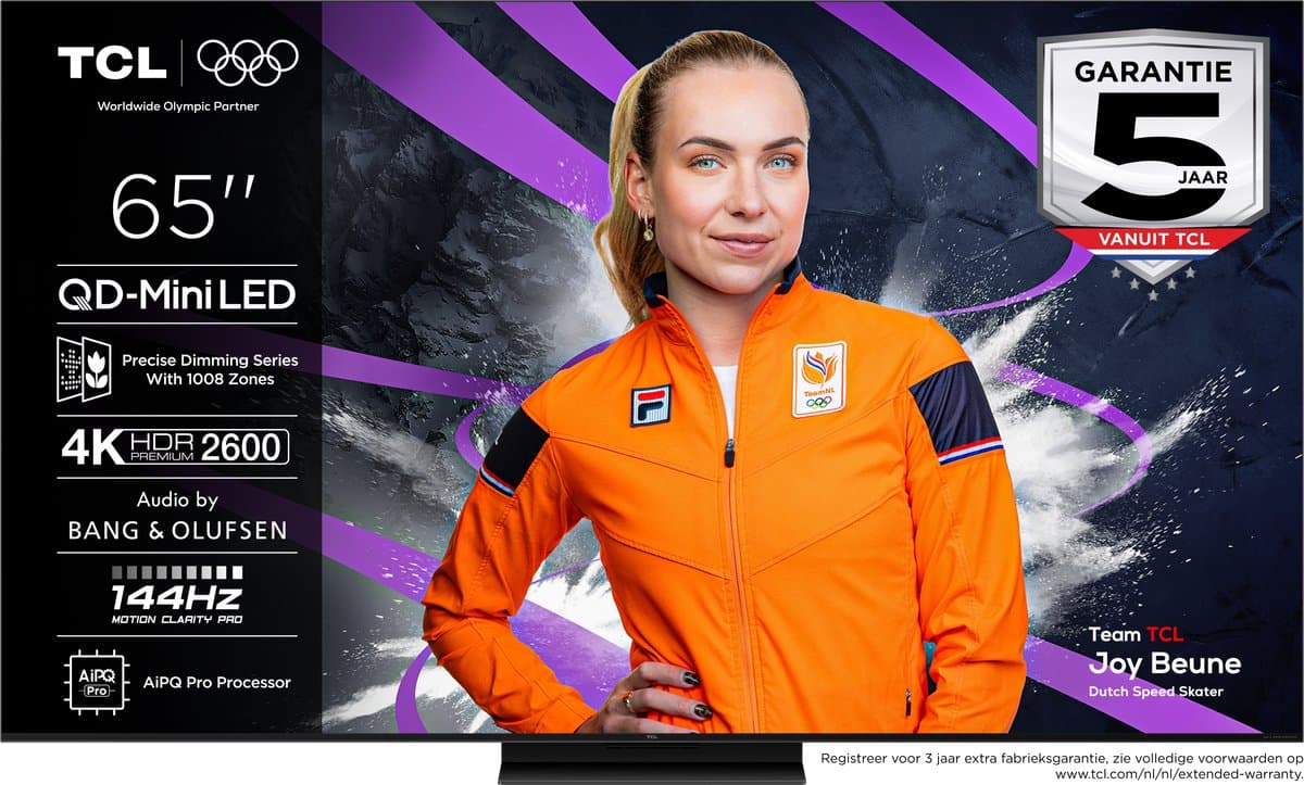 TCL 65Q7C Smart TV 65inch 4K QD-Mini LED 144Hz 2025 [5-jaar garantie] — afbeelding 1