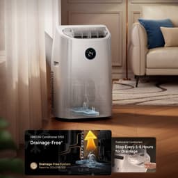 DREO Portable Air Conditioner 515S – 12.000 BTU Mobiele Airco – Ontvochtiger & Ventilator – App & Spraakbediening — thumbnail 3