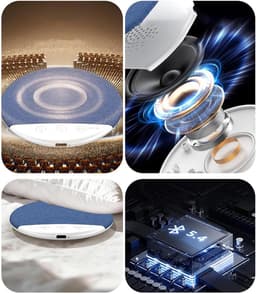 Slaapsprekers - kussenspeaker - Slaapgeluidsspeaker - muziek bij het kussen - timer voor uitschakelen - lichte muziek - witte ruis - Bluetooth - verbinding - slaapondersteuner - speaker onder het kussen - geschikt voor rustige nachten - grijs — thumbnail 4