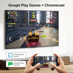 Smart TV Box - Mediabox Android - Streaming Content - Wifi 6 Connectiviteit - 9x9x2 cm - Zwart — thumbnail 3