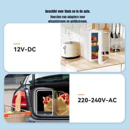 Core® Skincare Fridge - Mini Koelkast 8 Liter – Met Spiegel en Verlichting - Mini Fridge - Gearrangeerd- ‎14x 11x 10cm; 620 g — thumbnail 7