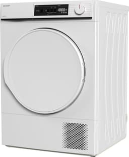Sharp KDNHA9S6PWEBX – warmtepomp droger – 9 kg – energie label E – 15 programma’s – LED binnenverlichting – wit – — thumbnail 3