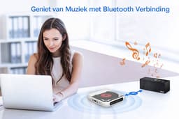 TBL 2026 Retro Discman – Draagbare CD-speler met Bluetooth 5.2 & Ingebouwde Speaker – 2000mAh Oplaadbaar – FM-Transmitter voor de Auto – Ondersteunt USB-stick – A-B Repeat — thumbnail 3