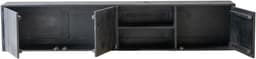 Tv-Meubel - Dressoir Media Console - Woonkamer Opbergen - Industriële Stijl - 200cm Breed - Zwart — thumbnail 6