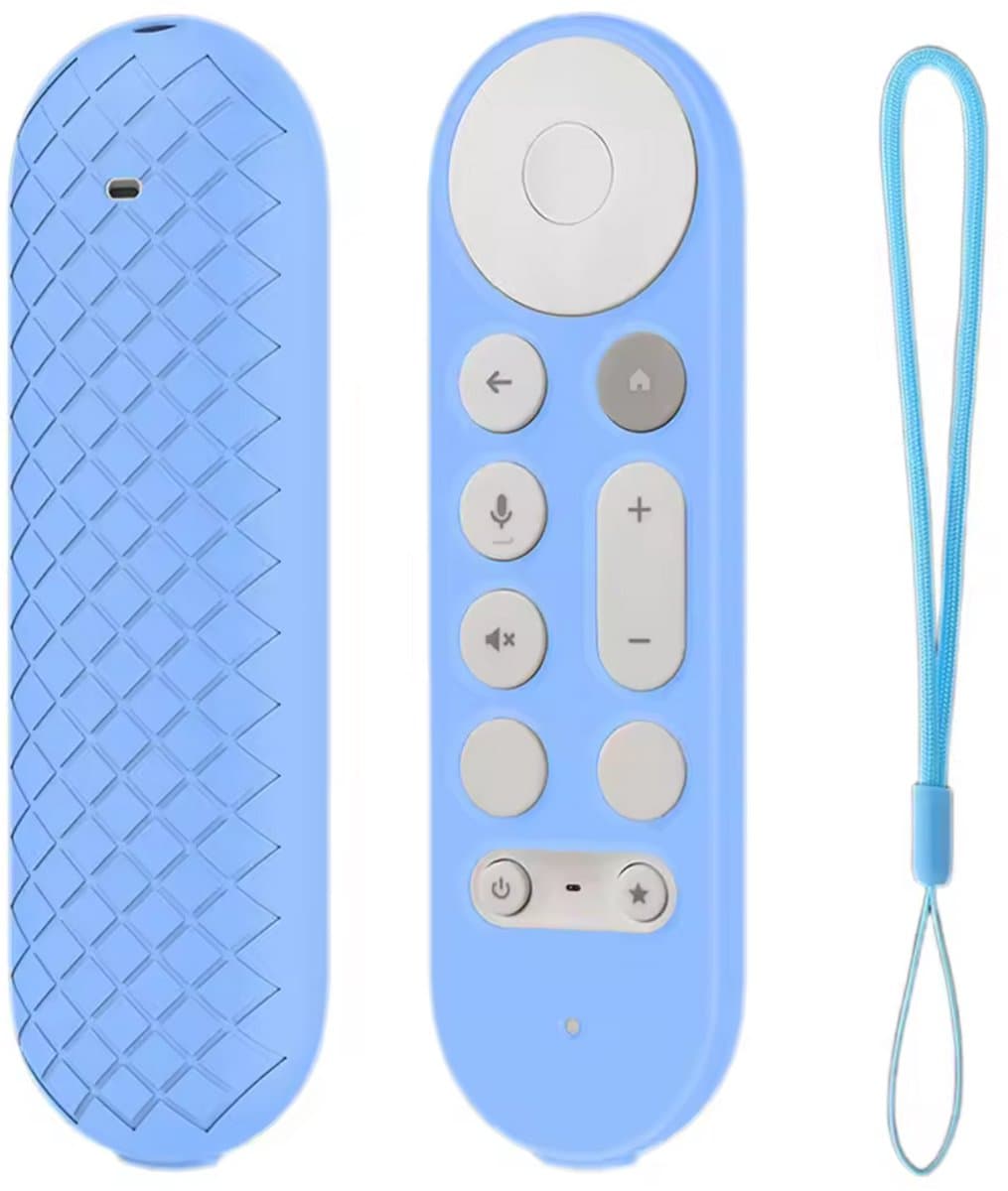 Google TV Streamer (4K) Silicone Case elektrisch blauw voor Remote | Optimale bescherming & Perfecte pasvorm | Meerdere kleuren verkrijgbaar — afbeelding 1