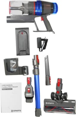 Dparts steelstofzuiger draadloos - 29,6V - met kruimeldief functie en accessoires - snoerloze stofzuiger zonder zak op accu — thumbnail 11