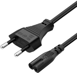 Voedingskabel geschikt voor Sony PlayStation 3, 4 en 5 - vervangende stroomkabel voor PS3, PS4, PS5 - 1,5 meter - zwart — thumbnail 1