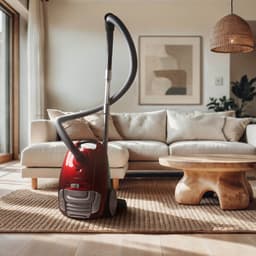 Inventum ST306RZA - Stofzuiger met zak - 3 liter - HEPA 13 - Snoerlengte 7 meter - Rood — thumbnail 2