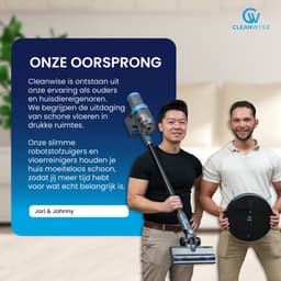 CleanWise Henk Robotstofzuiger – Nederlands Product – Voor Huisdieren – Met Dweilfunctie & Laadstation – Dweilrobot – 4500 Pa – HEPA 14 – Ultra dun 7,4 cm – App & Spraakbediening – Voor Huisdierharen, Harde Vloeren & Tapijt — thumbnail 9