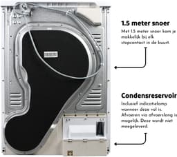 Salora DCH7100 - Condensdroger - Droger - Wasdroger - Vrijstaand - 7 kg — thumbnail 8