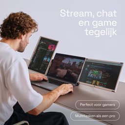 Screenmate® Infinity Portable Monitor 15,6” - Draagbare Monitor met Beschermhoes - Extra Scherm Laptop - Draagbaar Beeldscherm - Grijs — thumbnail 9