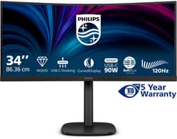 Philips 3000 series 34B2U3600C - Ultrawide USB-C Dock Monitor - 90w - RJ45 - Smart KVM - HDR400 - 34 inch — thumbnail 5