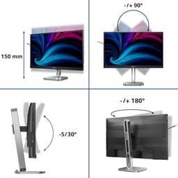 Philips 4000 series 27B2N4500/00 computer monitor 68,6 cm (27") 2560 x 1440 Pixels Quad HD LCD Grijs — thumbnail 2