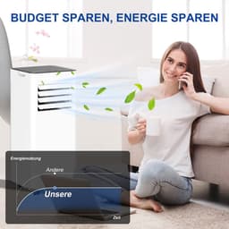 HOMCOM-Mobile Klimageräte aus ABS, Stahl Weiß — thumbnail 9