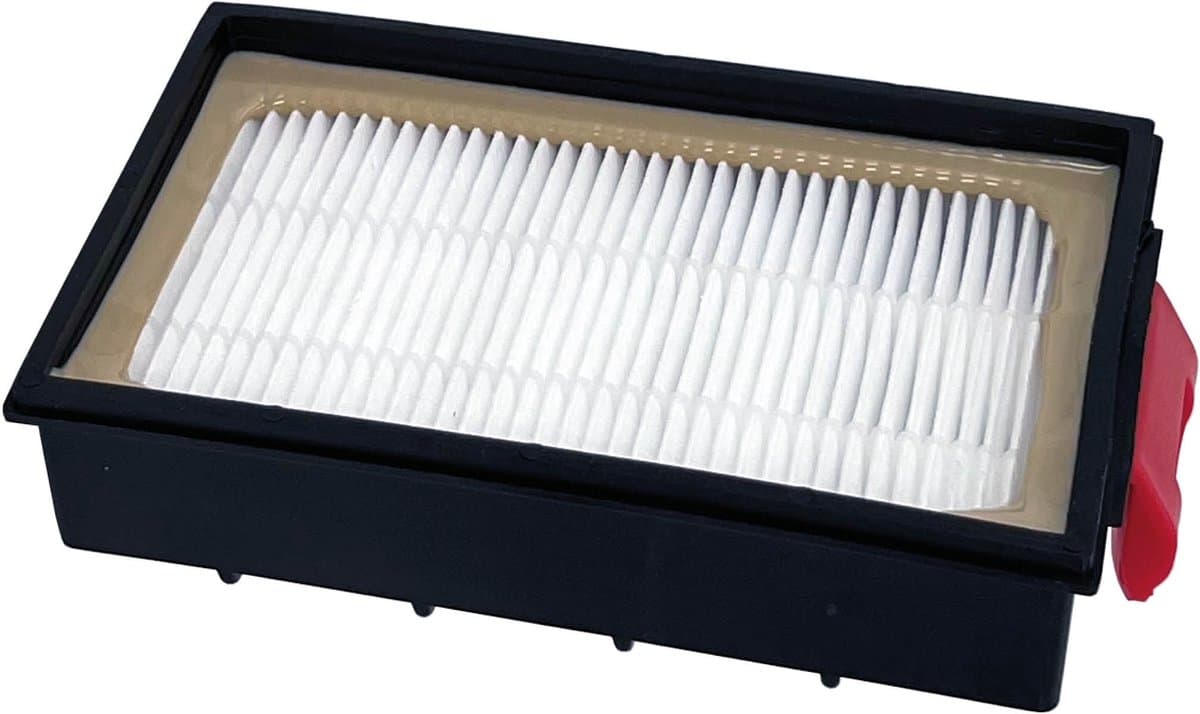 Multaparts® HEPA Filter geschikt voor Bosch Roxx'x / Siemens X6.0 Extreme | Afmetingen: 13,5 x 8,4 x 3,5 cm | Filter met grote rode vergrendelingsnok | O.a. geschikt voor Bosch Roxx'x serie | Vervanger voor 00570324, BBZ155HF — afbeelding 1