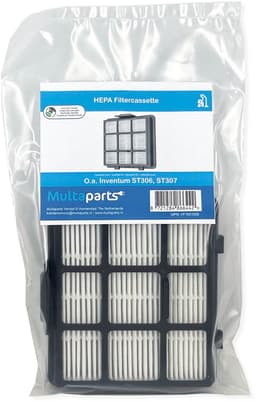 Multaparts® stofzuigerfilter met lamellen en schuim 121 x 107 x 28 mm | Geschikt voor diverse merken als Inventum, Princess, Quigg, Sencor, Tomado en Zelmer | Alternatief voor Inventum 21200900120, 21200900010 — thumbnail 4