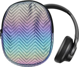 kwmobile Hoes voor Anker Soundcore Q20i Tas – Case voor Headset van Metallic Kunstleer en Nylon – meerkleurig — thumbnail 1