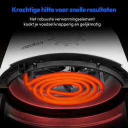 MEDION L Airfryer P30 - 4,7 L - 1500 W - 60 min timer - Wit — thumbnail 3