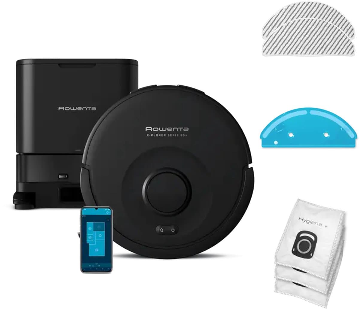 Rowenta X-Plorer Serie 85+ RR87D5 - Robotstofzuiger - Met Dweilfunctie - Inclusief Extra Accessoires - Geschikt voor Alle Vloertypes - Automatisch leegstation — afbeelding 1