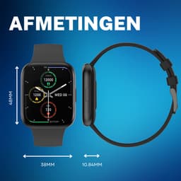 Cinturio SQ1 Combo Pack - Goud en Zwart - Smartwatch voor heren en dames - Sporthorloge — thumbnail 6