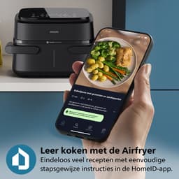 Philips 1000 Series Dual Basket Airfryer - NA150/00 - Dubbele Mand - Flexible Basket - 7.1L - Tot 5 Personen — thumbnail 5