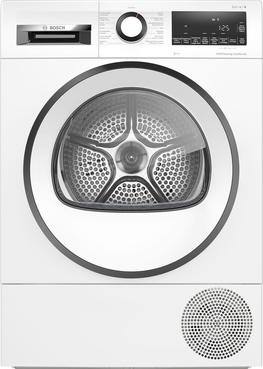 Bosch WQG235DEFG Serie 6 - Wasdroger - Warmtepompdroger - Zeer stil - Blijvend energiezuinig door Zelfreinigende condensor - Droogt zoals jij wilt met Auto Dry -NL/FR display — afbeelding 1
