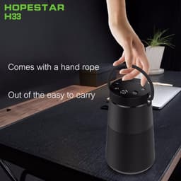 HOPESTAR H33  Zwart draagbare draadloze Bluetooth-luidspreker FM-zender Powerbank — thumbnail 5