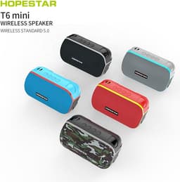 Hopestar T6 Mini Blauw -luidspreker Draagbare draadloze luidspreker Draagbare waterdichte luidspreker Soundbar — thumbnail 5