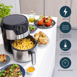 Princess Digitale Airfryer XXL 182026 - Heteluchtfriteuse - 4.5 liter - 8 voorgeprogrammeerde programma's - 1500 W - RVS — thumbnail 15
