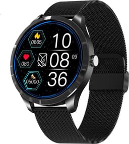 Belesy® Q9 Pro - Smartwatch Dames – Smartwatch Heren - Horloge - 1.28 inch - Kleurenscherm - Stappenteller - Bloeddruk - Hartslag - 75+ Wijzerplaten – Sporten – Staal - Zwart - Kerstcadeau — thumbnail 15