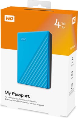 Western Digital My Passport - Externe Harde Schijf - 4 TB - Blauw — thumbnail 4