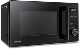 MEDION Magnetron met grill (20 L, 800 W magnetron, 1000 W grill, 9 automatische programma’s incl. ontdooien, 5 standen, 95 min timer, draaiplateau, MD12021), zwart — thumbnail 5