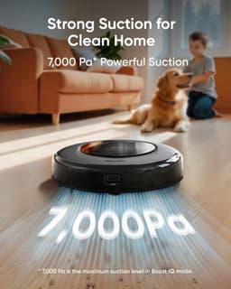 eufy Clean Omni C20 Robotstofzuiger met reinigingsstation en Vervangingssets - Robot Vacuum - 7.000 Pa Zuigkracht, Ronddraaiende Dweilpads, Met Objectdetectie, 8,5 cm Ultraplat Design, Zwart — thumbnail 5