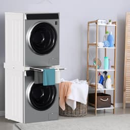 verbindingsframe Tussenbouwframe wasmachinekast uittrekbaar handdoekhouder droger verbindingsframe Wasmachine & Drogeraccessoires universele stapelset — thumbnail 5
