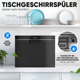 Bomann TSG 7405 - minivaatwasser - zwart — thumbnail 5