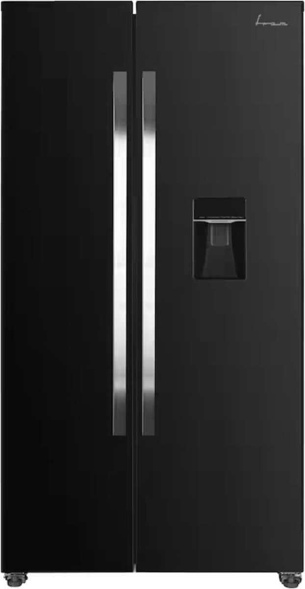 Fram FSBS-HM440NFBKWDE++ Amerikaanse Koelkast – Side-by-Side – 439L – Waterdispenser – No Frost – LED Touch Display – Zwart — afbeelding 1