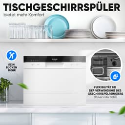 Bomann TSG 7405- mini vaatwasser - wit — thumbnail 4